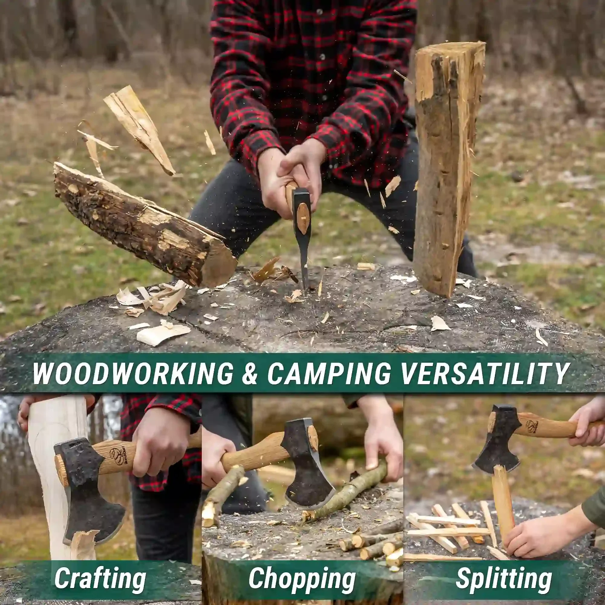 Carving Axe with a Curved Blade - Image 6