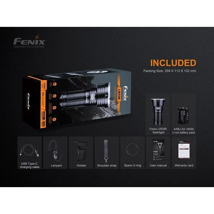 Fenix LR50R Multifunctional LED Search Light - 12000 Lumens - Image 17